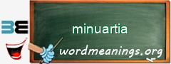 WordMeaning blackboard for minuartia